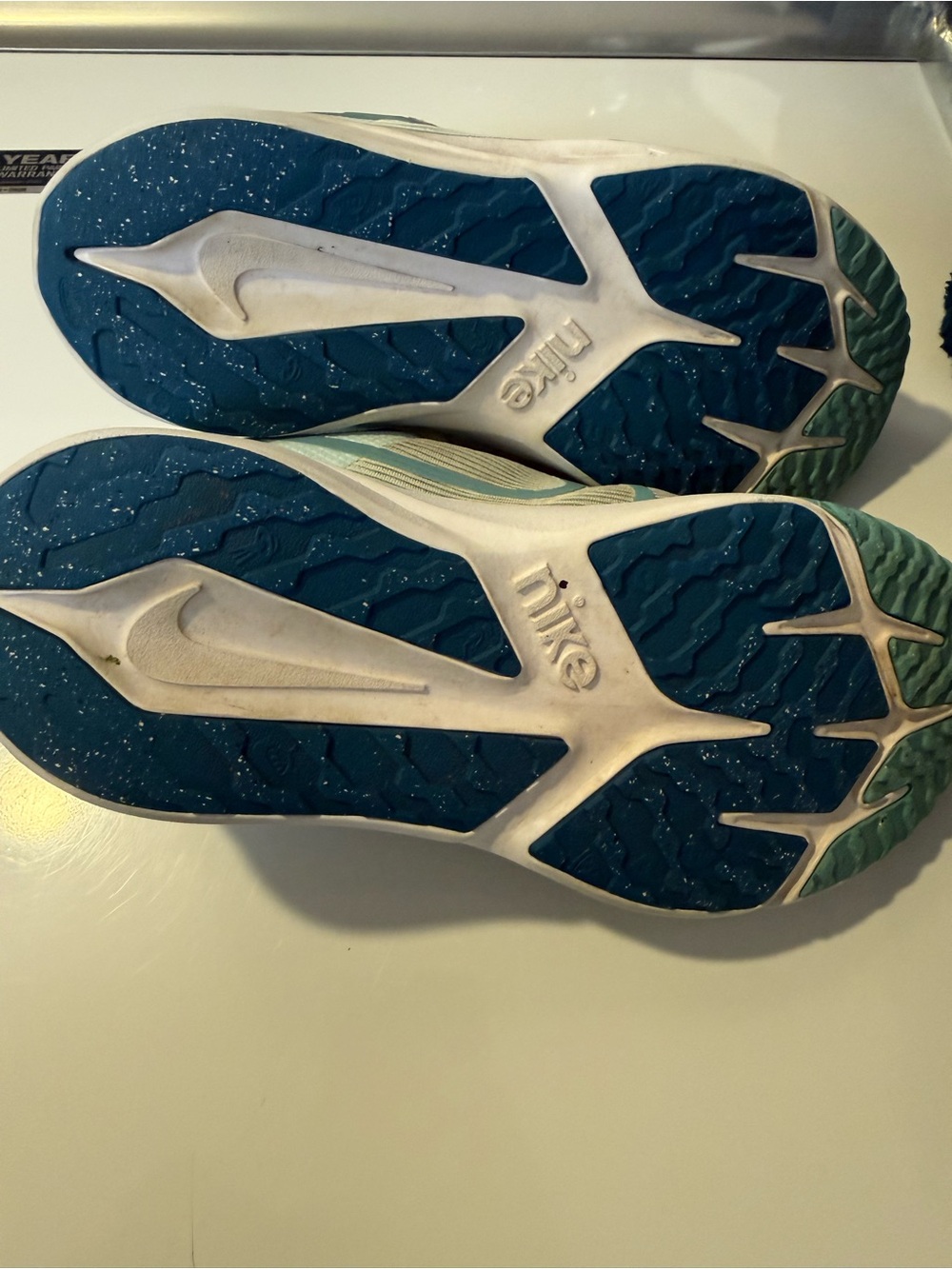 Nike Kids Teal Sneakers - Picture 4 of 5